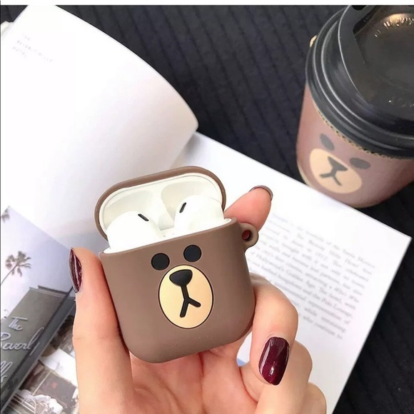 AirPods Cute Cartoon Design Silicone Case Cover - Picture 2 of 5